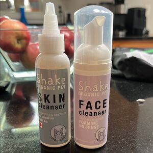 Gray and Pink Dog Cleanser  Set